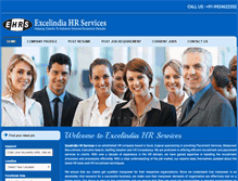Tablet Screenshot of excelindiahrservices.com